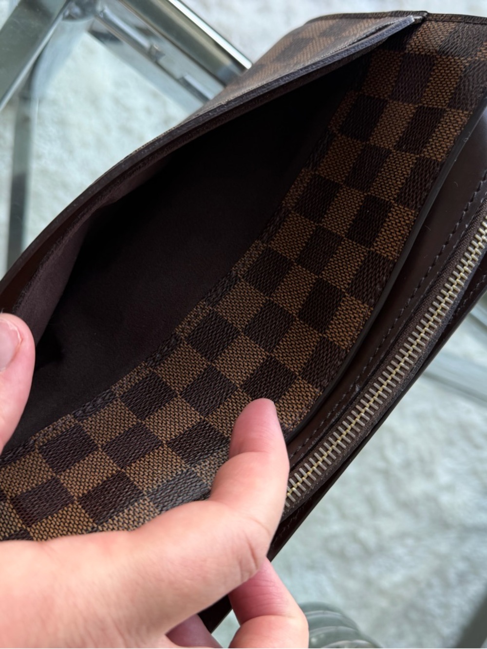 Louis Vuitton Damier Ebene Wristlet/Cosmetic Pouch - Picture 9 of 9